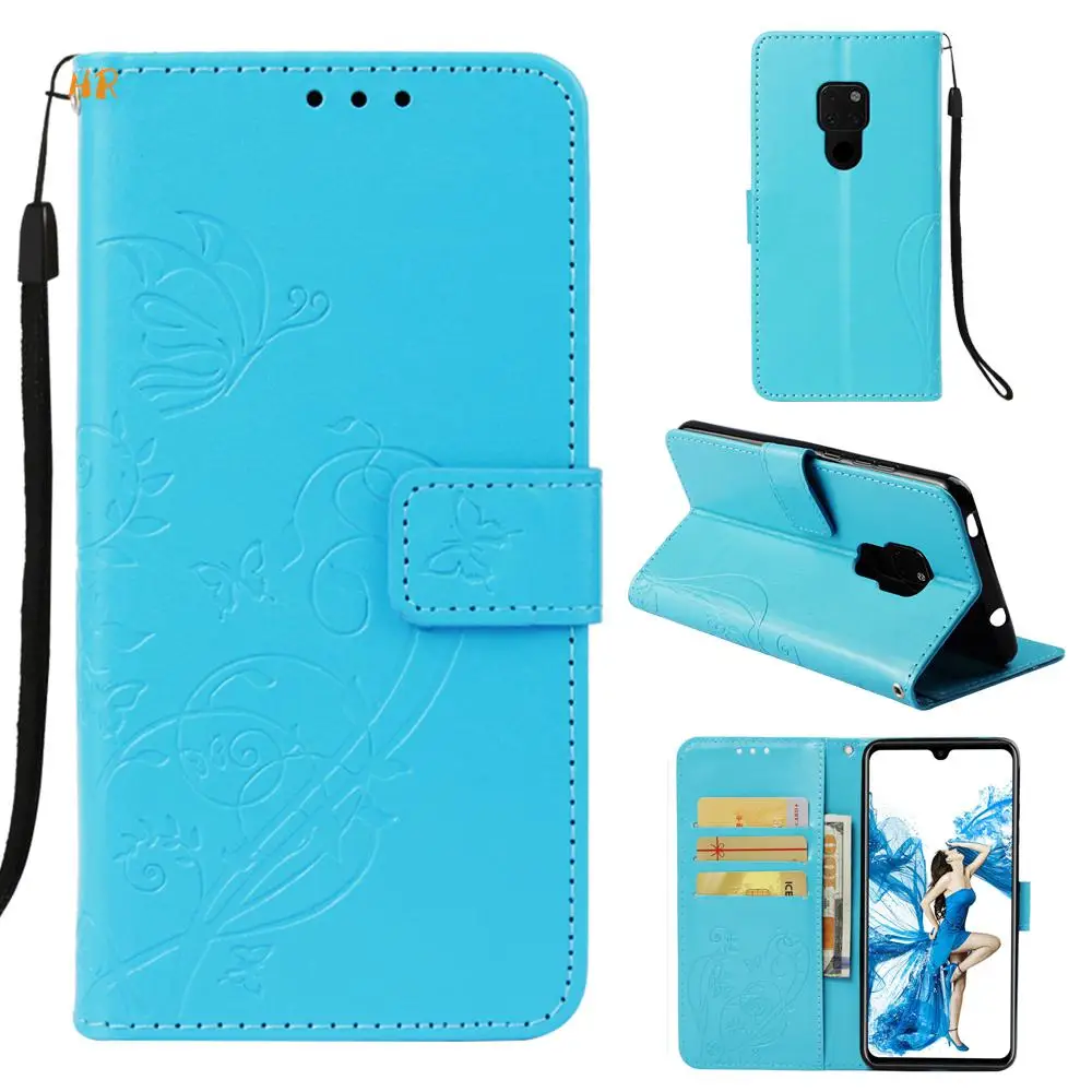 Чехол для телефона с бабочкой huawei mate 20 Pro Lite откидная крышка Кожанный чехол PU