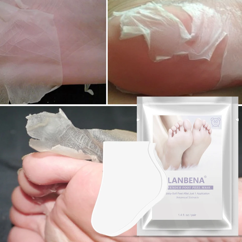 LANBENA 2 шт. = 1 пара ОТШЕЛУШИВАЮЩИЙ ПИЛИНГ для ног маска Мягкая уход за кожей удалить