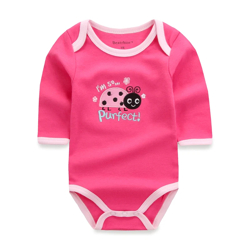 Baby Bodysuits O-neck Cotton Cartoon Long Sleeve Clothes Winter Infant Overalls Newborn Boy Girl Clothing Set Jumpsuit | Мать и ребенок