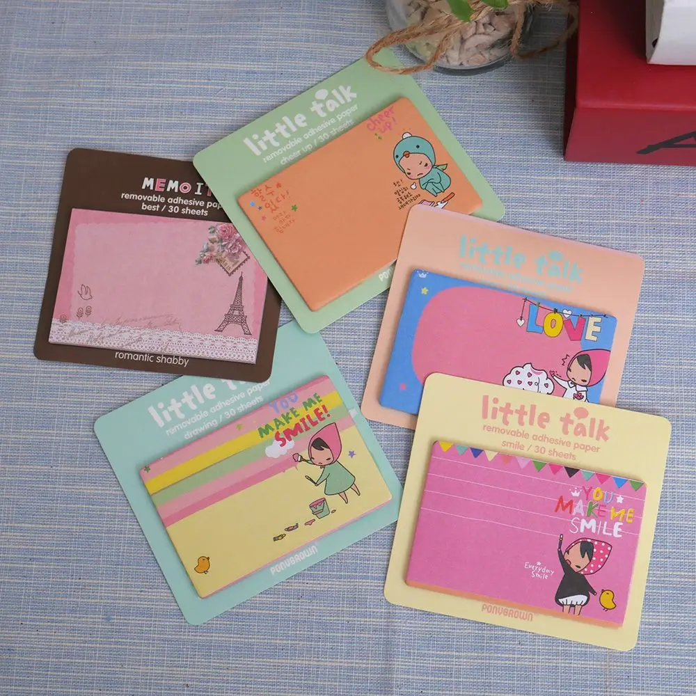 1 шт. 30 страниц красный капюшон для девочек блокнот Наклейки Заметки мультфильм