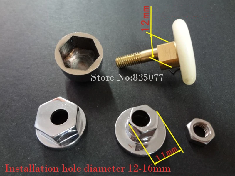 Запчасти для ванной шкив душевой комнаты ролик подвесной из меди + нейлона