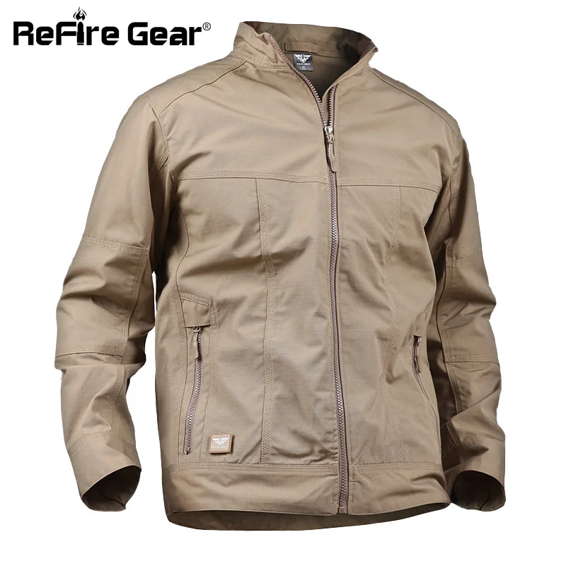 ReFire Gear Водонепроницаемая дышащая тактическая куртка Мужская хлопковая ветровка