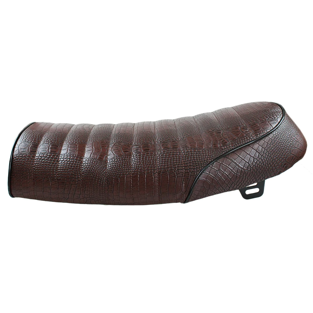 Крокодиловое мотоциклетное винтажное универсальное седло Brat Cafe Racer Seat Для Suzuki GS