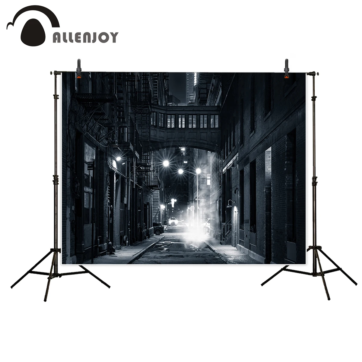 Фон для фотосъемки Allenjoy в винтажном стиле переулка ночь клипсы фильмов