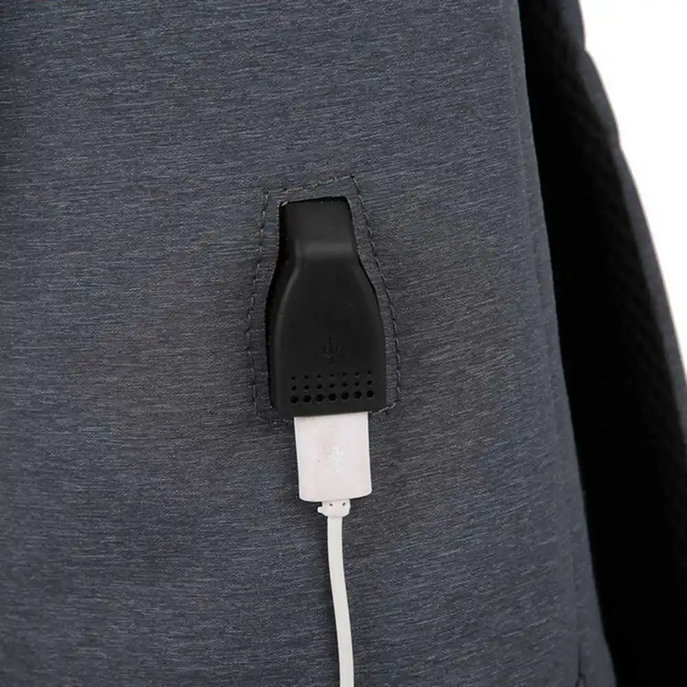 ANOVISHANA высококачественный мужской рюкзак с защитой от кражи USB 15 6-дюймовый для