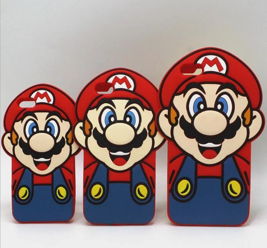 3D мультфильм Coque Супер Марио Bros Мягкий силиконовый чехол для iphone 6 6S 7 8 Plus X Xs 11 Pro Max