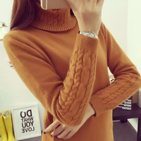 new fashion women long sleeve turtleneck cashmere sweaters and pullovers female lover oversized pull femme winter sweaters w871