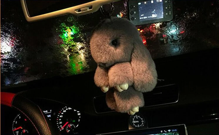 Стайлинг автомобиля 15 см миниатюрный милый кролик плюшевая игрушка кукла