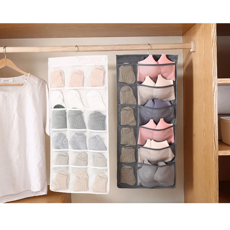 Multifunction Underwear Sorting Storage Bag Door Wall Hanging Closet Organizer Waterproof Home Wardrobe Bags|Подвесные