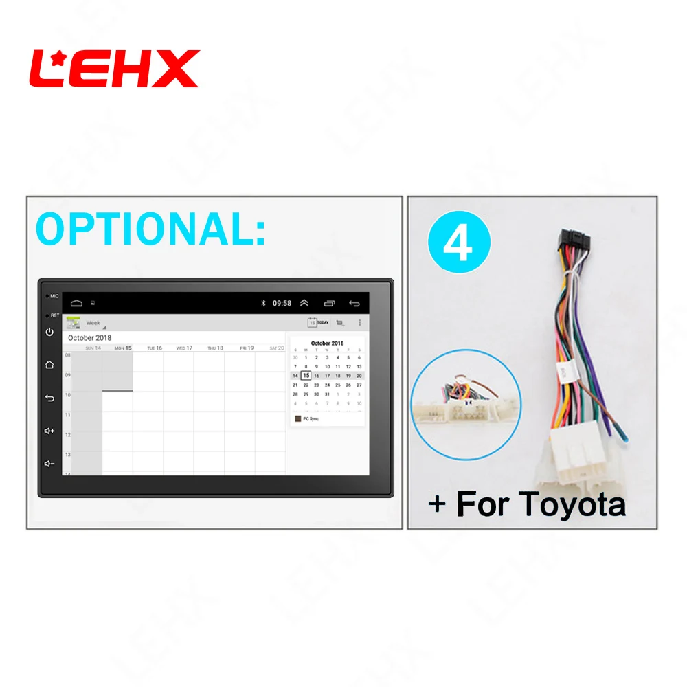 LE701A--TOY 7''Car Android8.1 Car Radio Stereo GPS Navigation Bluetooth USB 2 Din Touch Car Multimedia Player Audio Player Autoradio Rated - Цвет: LE701A--TOY
