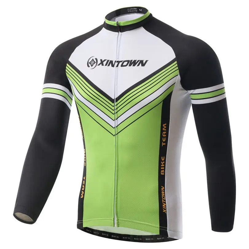 Мужская одежда XINTOWN велосипедная с длинным рукавом Джерси для велоспорта улицы