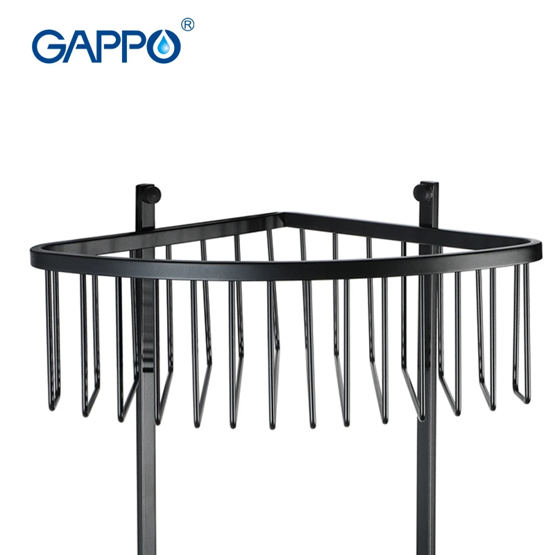 

GAPPO bathroom shelves wall mounted accessories shower basket bathroom holder storage double shower baskets