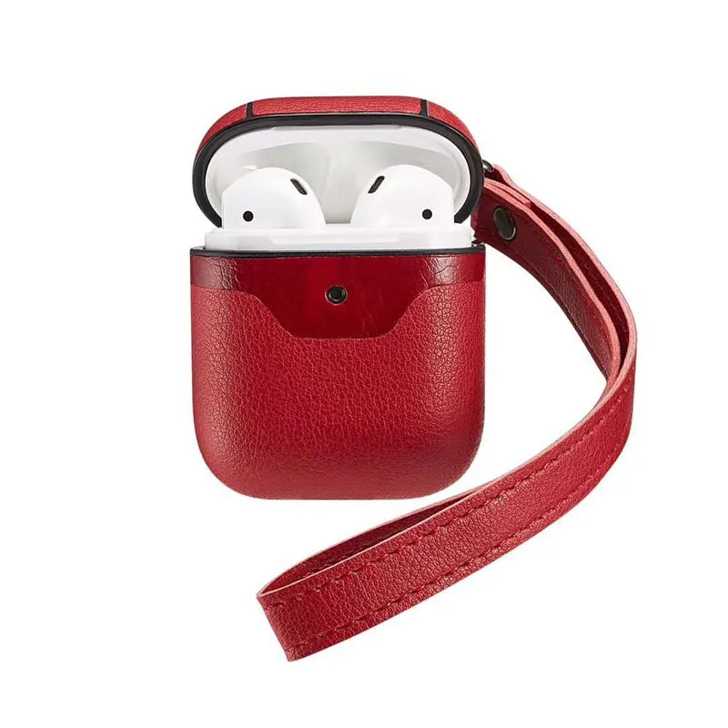 Для Airpods крышка Apple Беспроводная bluetooth-гарнитура зарядная крышка Защитная, крышка Airpods 2 cortex кожаная сумка