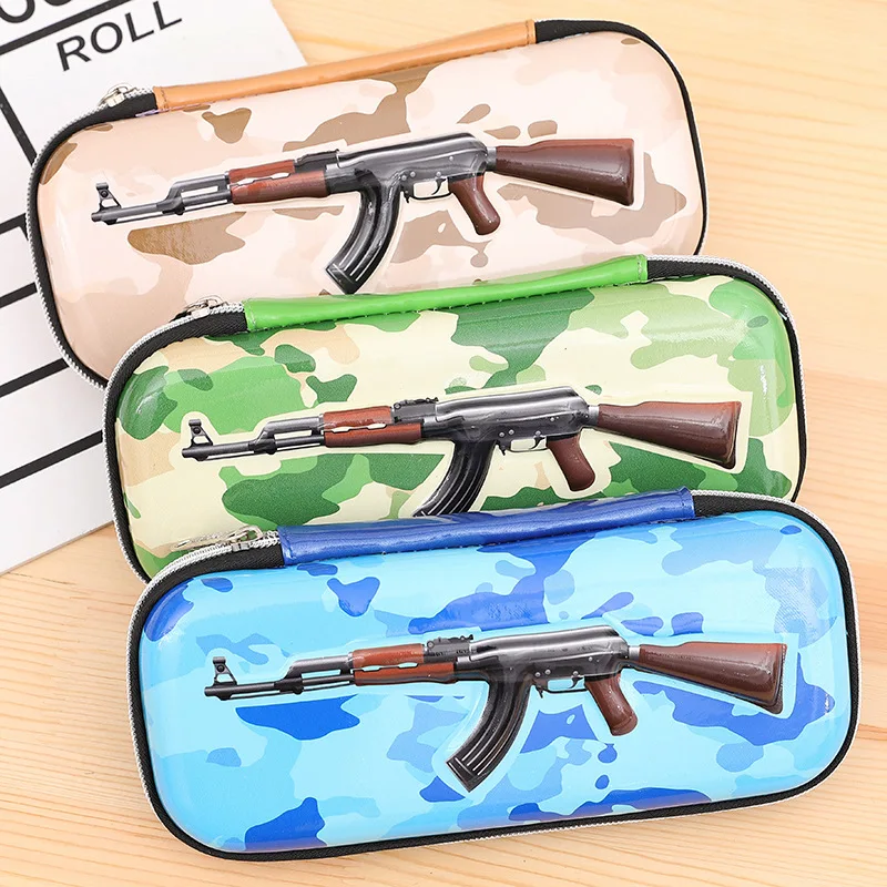 1 шт. креативные сумки для ручек большой емкости AK47 детей модная
