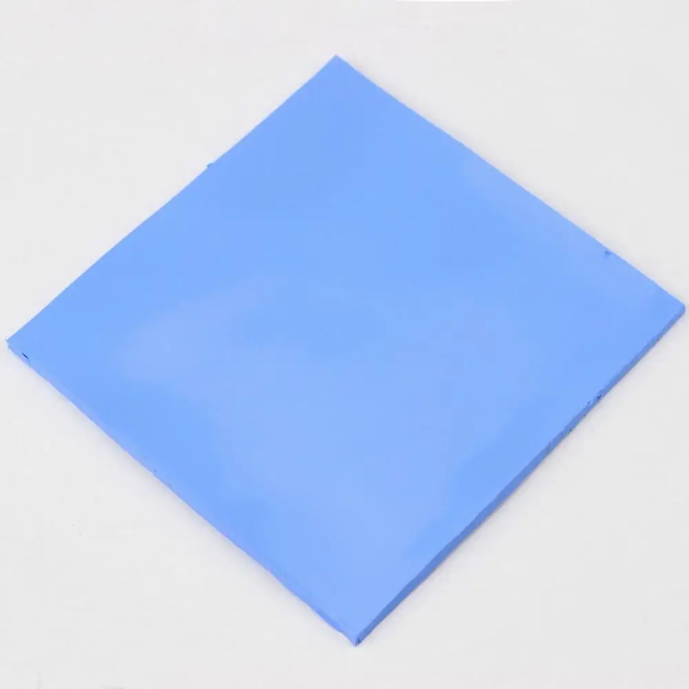 

2 Pcs Gdstime 100mm x 4mm Blue GPU CPU SMD DIP IC Silicone Pad Compound Conductive Thermal Pads 100x100x4mm