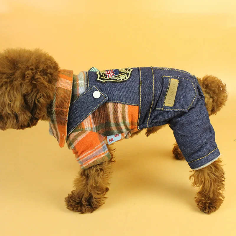 Плед Флис Собаки Домашние Одежда Рождество Четыре Ноги Комбинезон Mascotas Собака