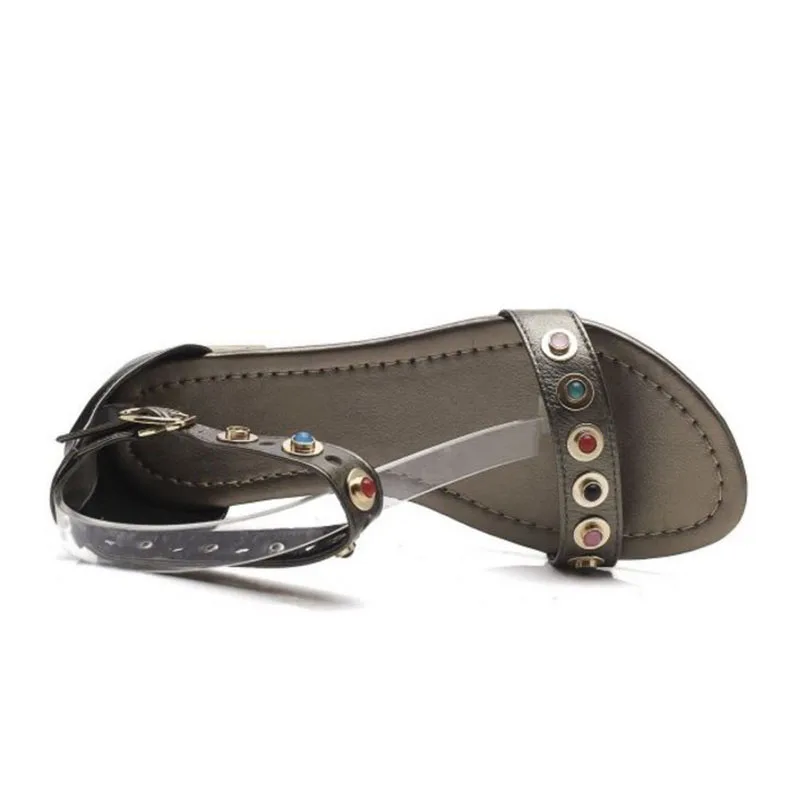 FITWEE/Лидер продаж летние женские босоножки из натуральной кожи обувь на плоской