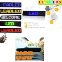 led car display screen 7x41 pixels diy kit 23cm dc5v dc12v car led sign remote control programmable rolling information