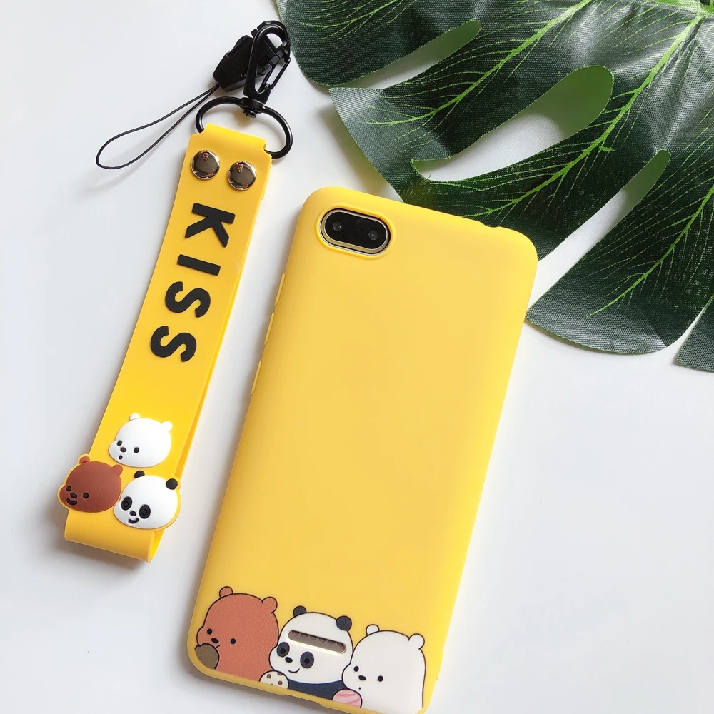 C2 Красный mi GO чехол s on для Xiao mi Redm 6A чехол Kawaii Ремешок силиконовый для etui Xiao mi Redm 6A 5A 4X Xio mi A1 A2 чехол для телефона - Цвет: C2