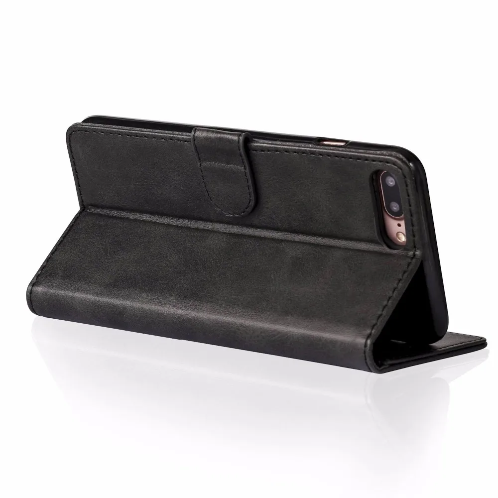 For iPhone 8 Case Luxury Leather &amp Wallet Cover Plus Magnetic TPU Phone Coque Flip iPhone8 Fundas | Мобильные телефоны и