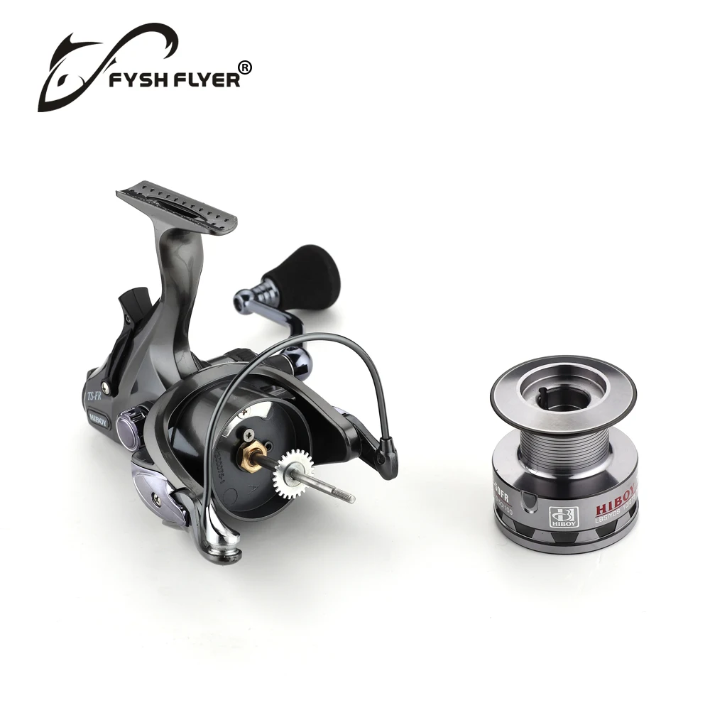 New Carp Fishing Spinning Reel Two-Speed Gear Ratio 10+1BB 4.3:1/6.3:1 Drag 17lb Aluminum Front and Rear CNC Handle | Спорт и