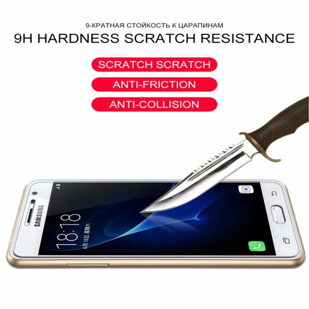 Закаленное стекло для Samsung Galaxy A3 A5 A6 A7 A8 Plus Взрывозащищенная Защита экрана J3 J4 J5 J6