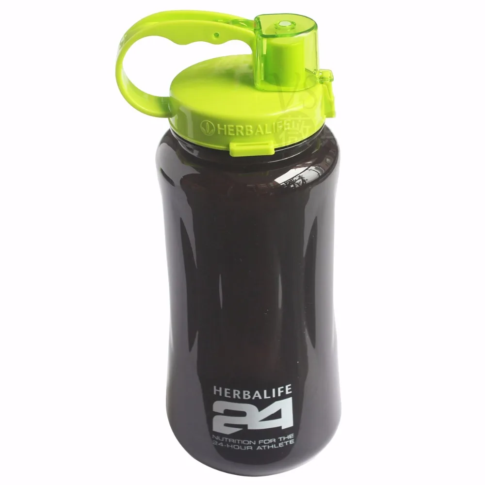 Портативная бутылка для воды Herbalife 1000 мл/1 л/2 л ярких цветов черная мл/2000 мл | Дом и