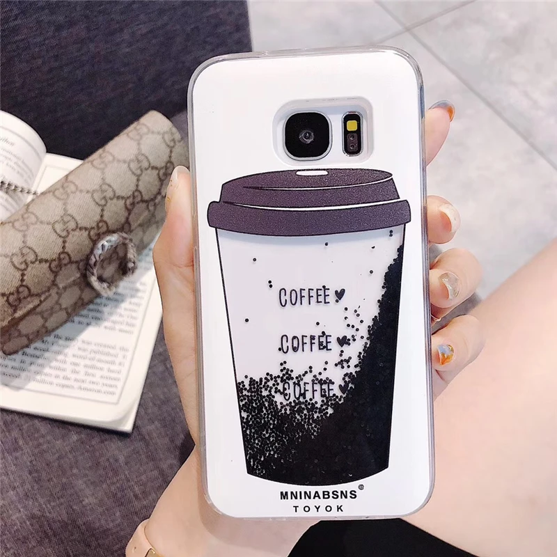 Жидкостный Мягкий силиконовый чехол для воды Samsung Galaxy S10 S9 S8 Plus S7 Edge Note 8 9 J3 J5 J7 2016 A3