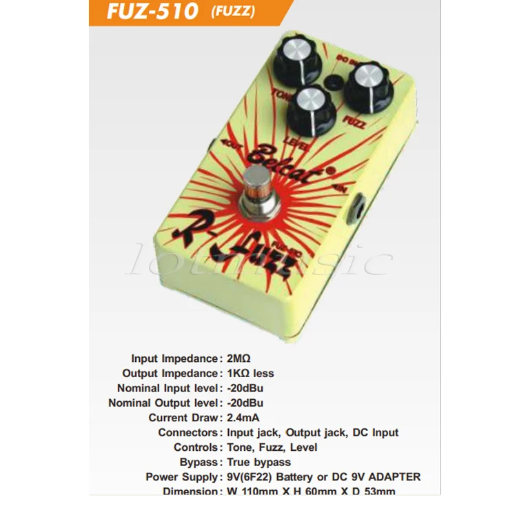 2 шт. Belcat Fuzz Tone FUZ 510 педаль Ture Bypass для гитары| |