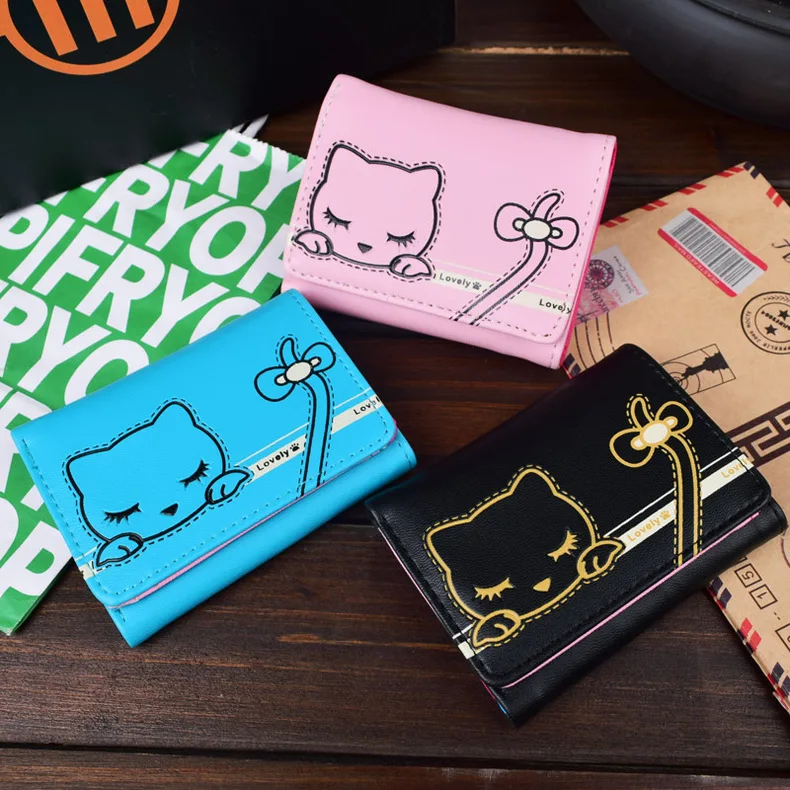 Новые кошельки короткие женские студенческие для девочек кошелек с карманами