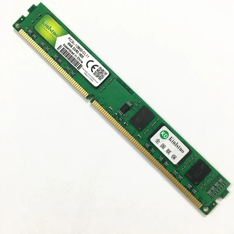 Kinlstuo DDR3 Оперативная память DDR3L 8 Гб 1600 МГц PC3L 12800 DIMM 240PIN desktop memory 1 35 V низшее