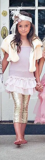 Блестящие штаны с блестками золотые леггинсы Рождественский праздничный торт