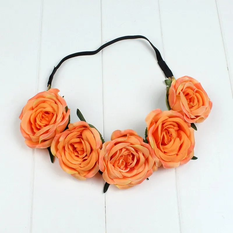 Женский венок на голову для невесты лента волос с цветочной короной Свадебная