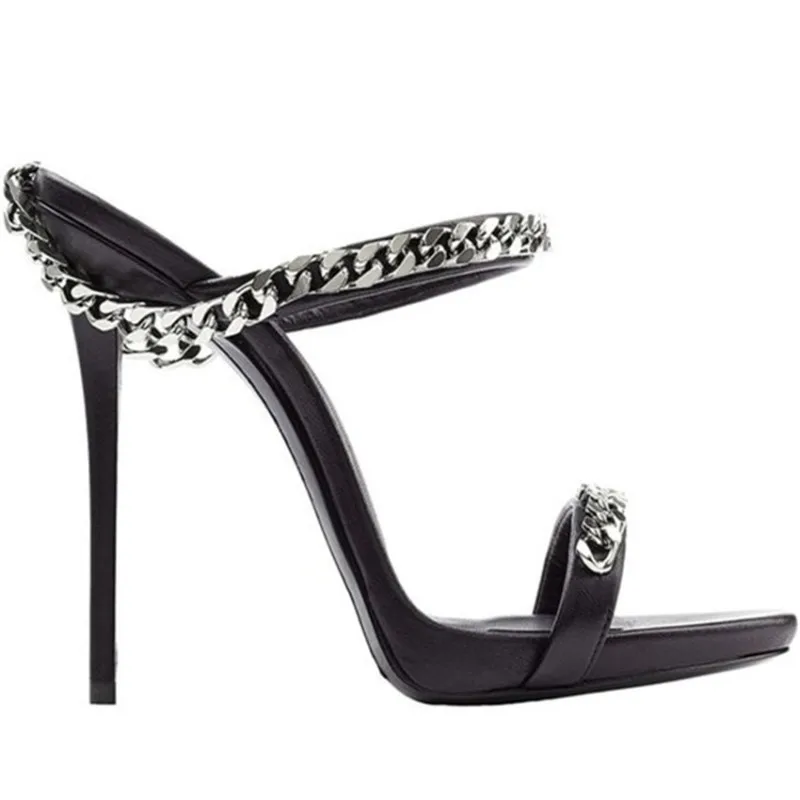 Themost на высоком каблуке сандалии с металлическим украшением женская обувь