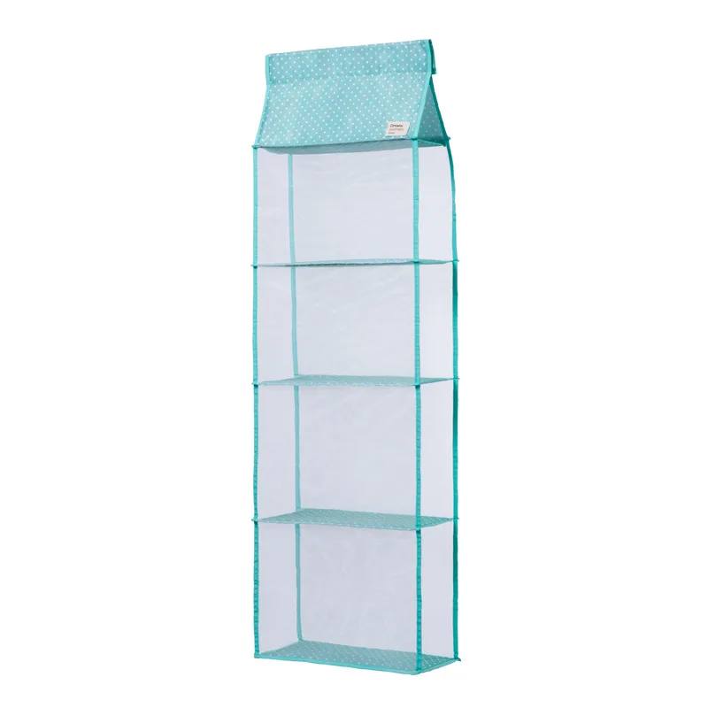 Green 4 layers LDAJMW Многослойные сумки Сумка для хранения Оксфорд подвесной органайзер для хранения Пылезащитная крышка шкаф сумка для хранения одежды - Цвет: Green 4 layers