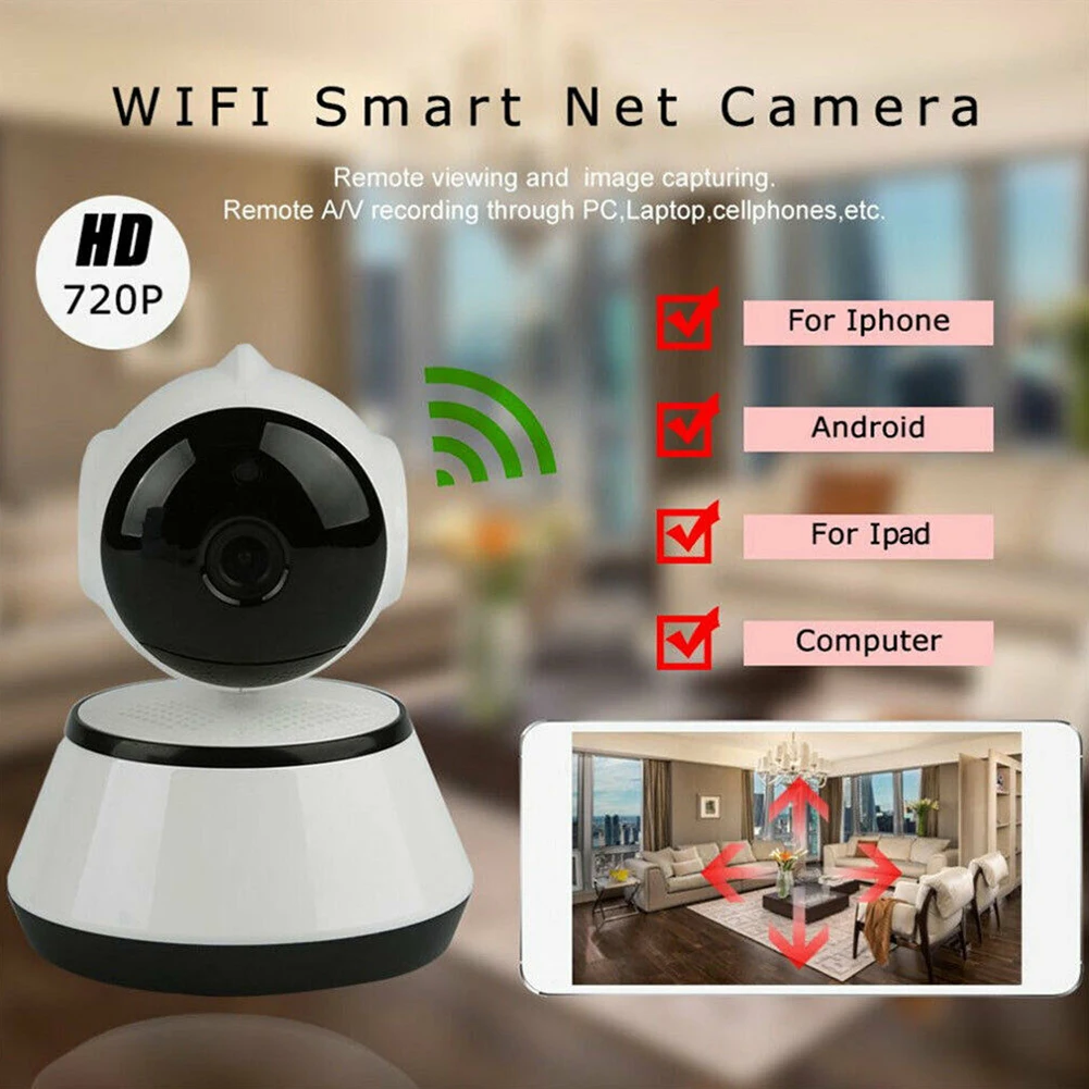 720P Hot-new Mini WiFi Cams Baby Monitor Wireless IP Camera PTZ P2P Surveillance Security Home Video Night Vision V380 | Безопасность и