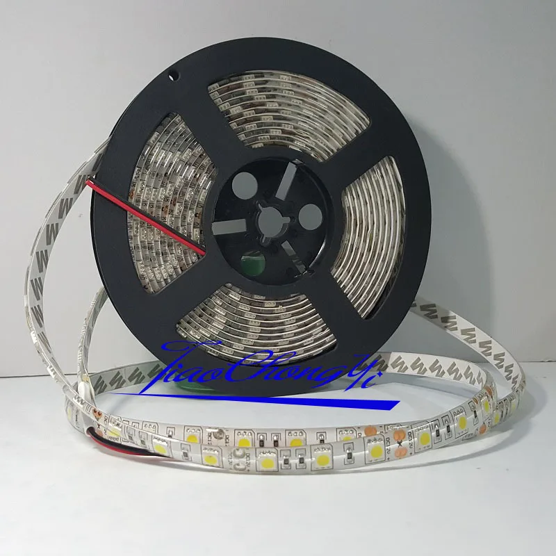 5-100 м холодный белый 12 В постоянного тока 5050 SMD 300 Светодиодная лента гибкая 60