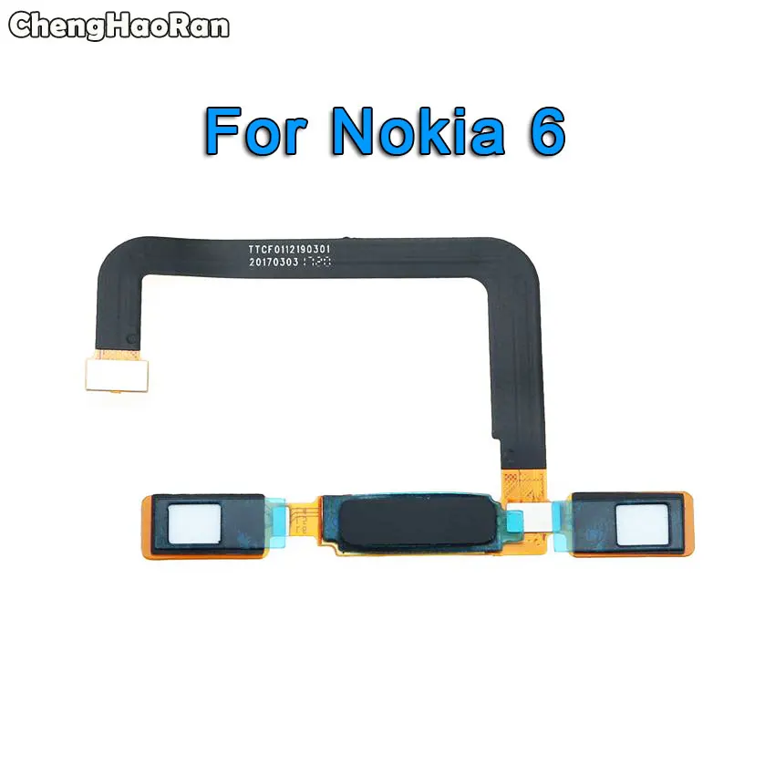 ChengHaoRan Новинка для Nokia 5 6 8 Главная Кнопка задняя Touch ID датчик отпечатков пальцев
