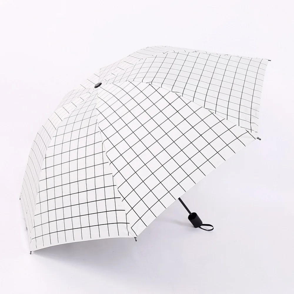 Зонтик простой плед складной свет двойной Зонт Черный JJ-YS51 | Дом и сад