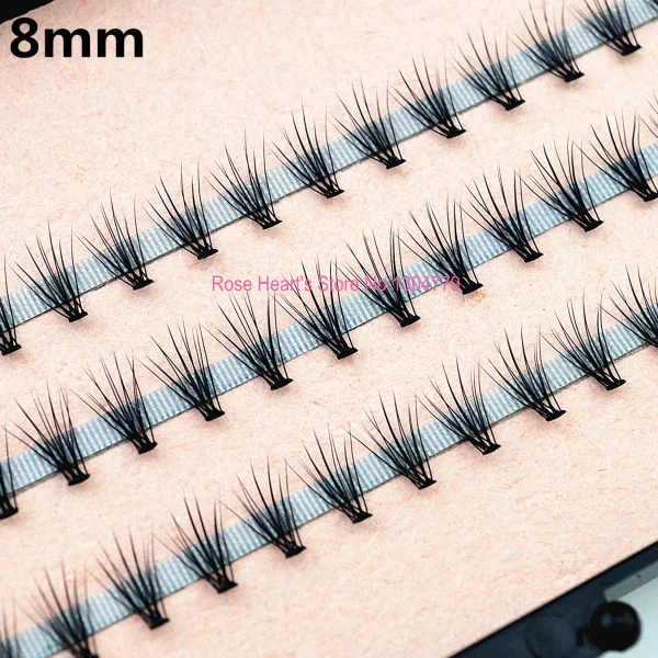 4 шт./лот 57 узлов 20 волосков/черные Индивидуальные Накладные ресницы Набор для