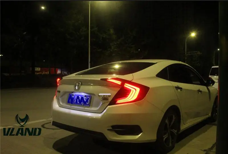 VLAND производитель для автомобиля задний фонарь Civic светодиодный 2014 2015 2016 с DRL +