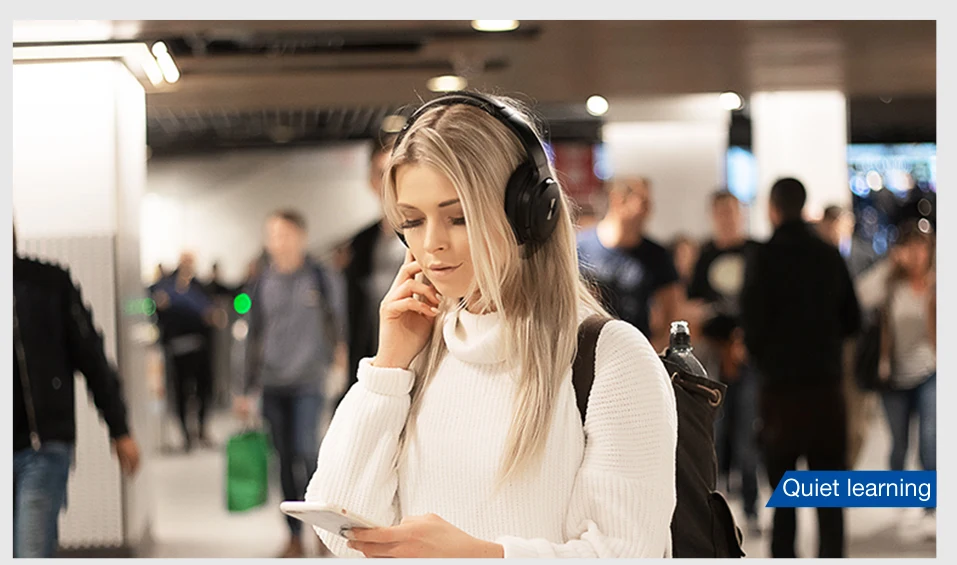 Cowin se7 ANC Bluetooth гарнитура, активные наушники с шумоподавлением, беспроводная гарнитура с микрофоном, aptx гарнитура-30 дБ