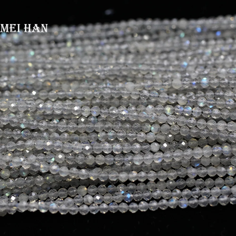 Meihan Wholesale (10strands/set) natural 2.5mm labradorite faceted loose seed beads for jewelry making &amp DIY Bracelet | Украшения и