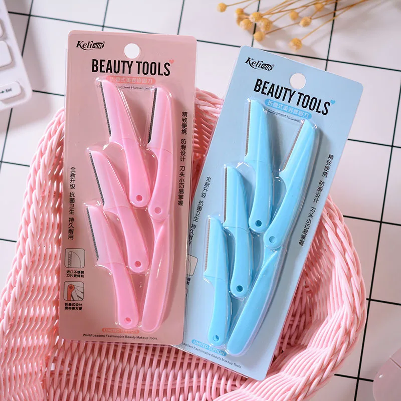 AMSIC Eyebrow Razor Facial Hair Remover Trimmer Sharp Mini Makeup Knife Shaper Tool | Красота и здоровье