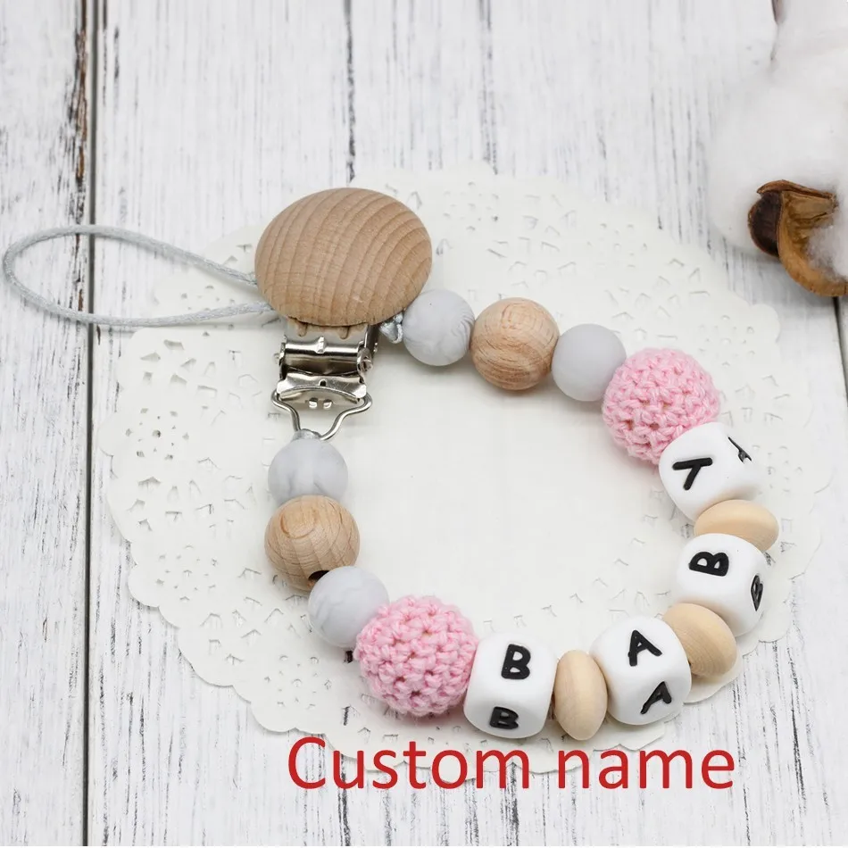 custom name Новинка, сделай сам, силиконовая, персонализированная, с именем, Детская соска, зажимы, забавная соска, держатель с фиксатором, для детского душа, подарок, BPA, бесплатные игрушки - Цвет: custom name