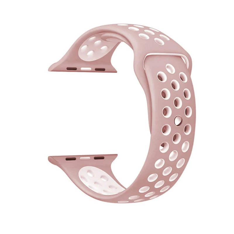 2019 BUMVOR ремешок для часов Lemse Sport 44/40 мм силиконовый спортивный Apple Watch Nike 42/38 iwatch Series1
