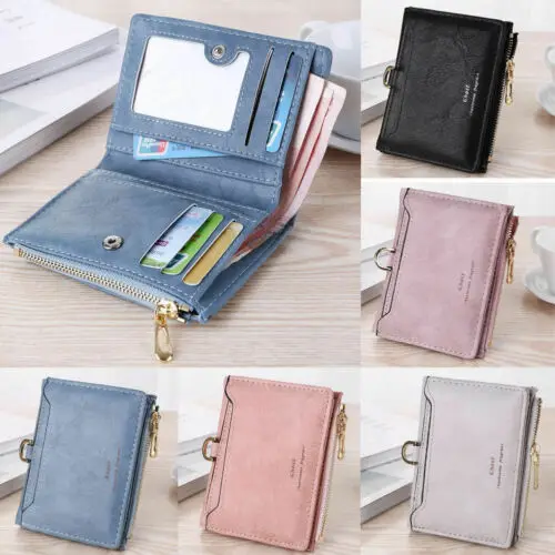Small Women Fashion PU Zipper Solid Wallet Lady Coin Pocket Purse Clutch Bag | Багаж и сумки