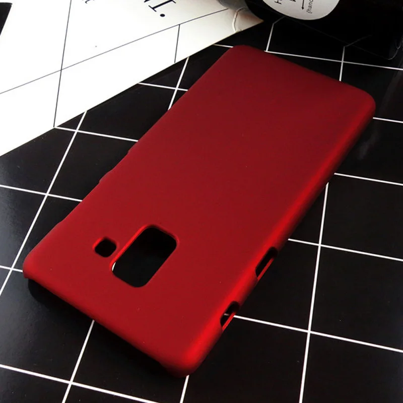 Чехол для Samsung A8 2018 матовый тонкий Матовый Жесткий ПК Пластиковый Fundas Coque Galaxy A530 5 6