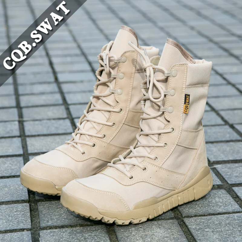 CQB.SWAT летние военные тактические супер легкие однотонные мужские ботинки