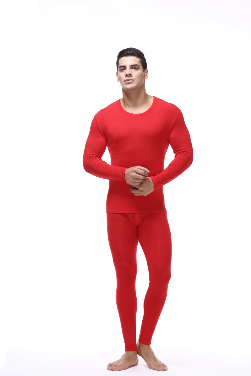 Мужские хлопковые пижамы с длинным рукавом трикотажные для сна на весну и осень